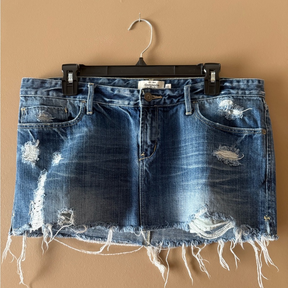 Abercrombie & Fitch Blue Mini Skirt Casual